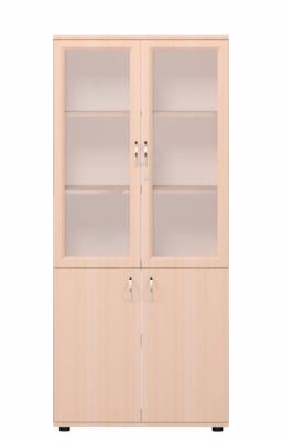 Шафа книжкова зі скляними дверцятами БРІК